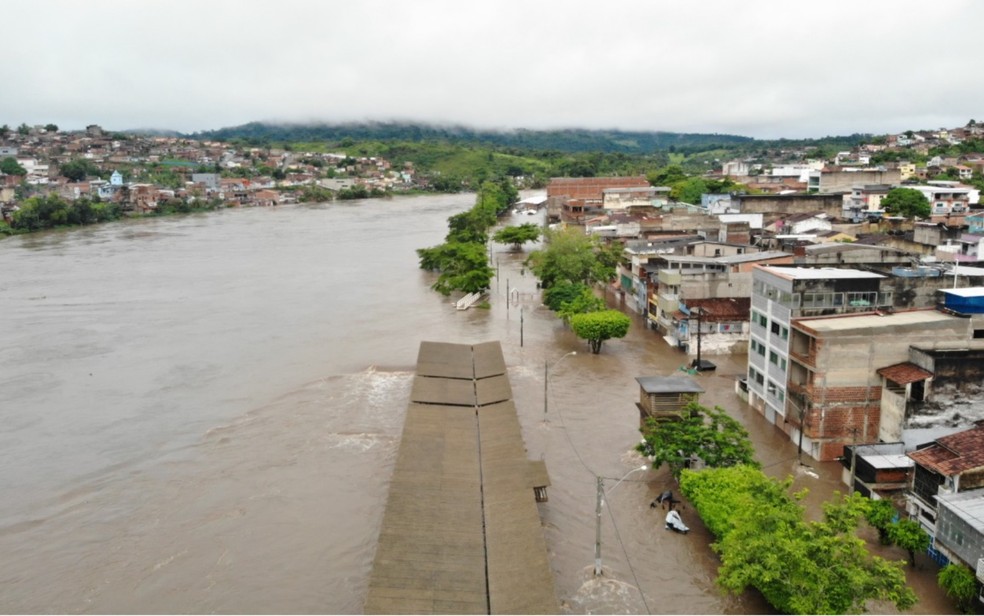 Mais de 430 mil pessoas são afetadas pela chuva na Bahia - Foto: Aleilton Oliveira/Prefeitura de Ubaitaba