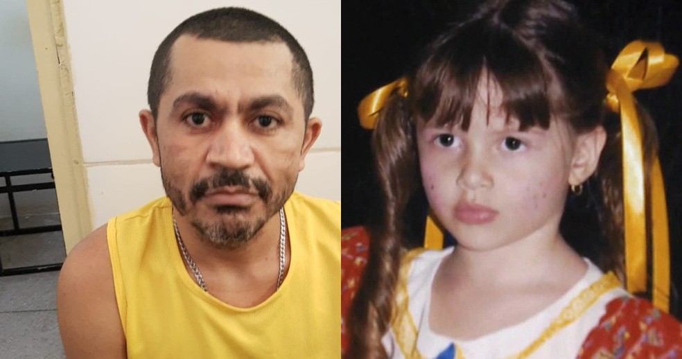 Marcelo da Silva, de 40 anos, é apontado como suspeito de matar a menina Beatriz Angélica Mota, de 7 anos - Foto: Montagem/Reprodução