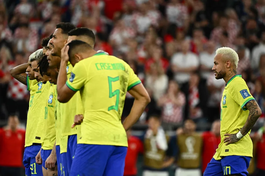 Derrota do Brasil para a Croácia na Copa do Qatar Jewel SAMAD / AFP