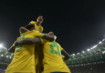 Brasil comemora vitória diante do Chile - Foto: Lucas Figueiredo/CB