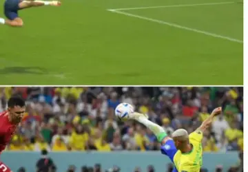 Richarlison marca golaço na estreia na Copa do Mundo (Foto: Infoesporte)