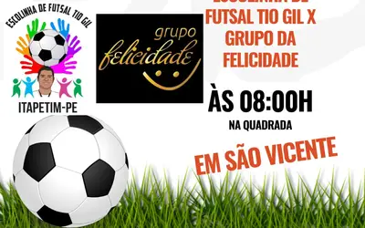 Projeto Tio Gil e Grupo da Felicidade realizam torneio de futsal no Distrito de São Vicente